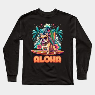 Aloha Surf Bulldog Hawaii Vintage Long Sleeve T-Shirt
